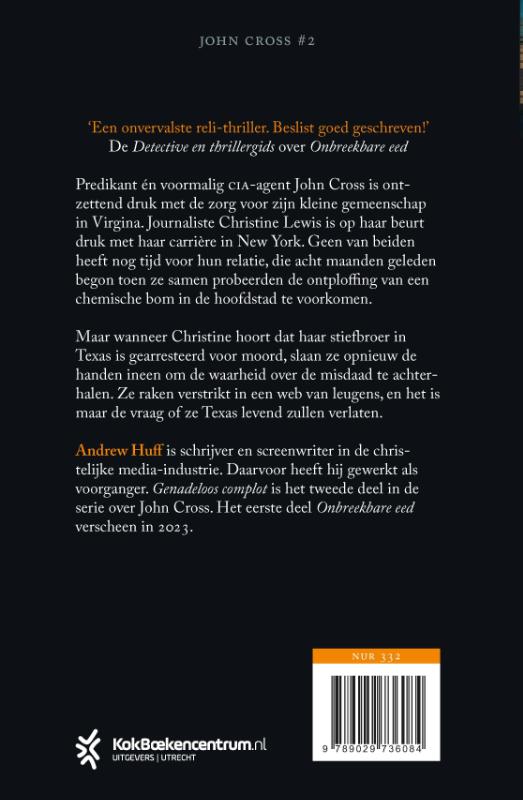 Genadeloos complot / John Cross / 2 achterkant