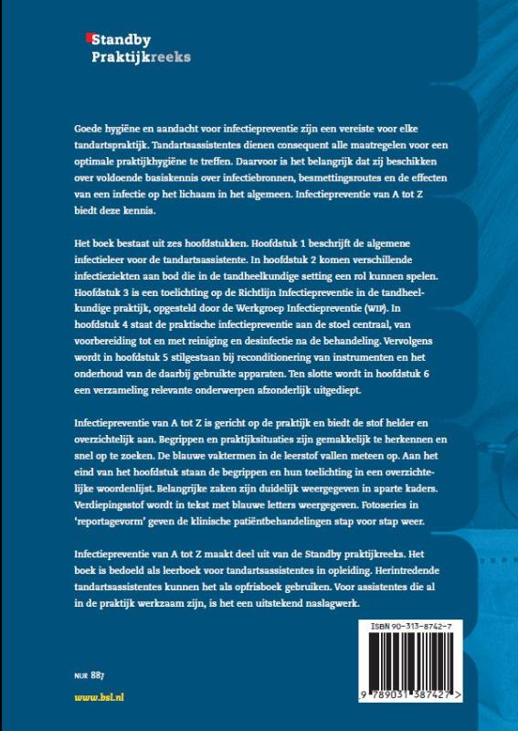 Standby praktijkreeks  -   Infectiepreventie van A tot Z achterkant