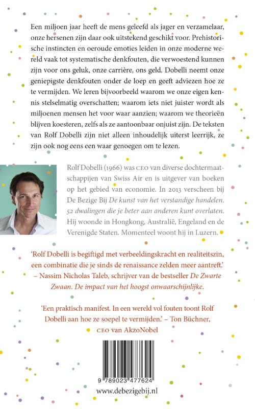 De kunst van het heldere denken achterkant