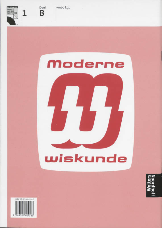 Moderne Wiskunde / 1B Vmbo Kgt / Deel Uitwerkingen achterkant