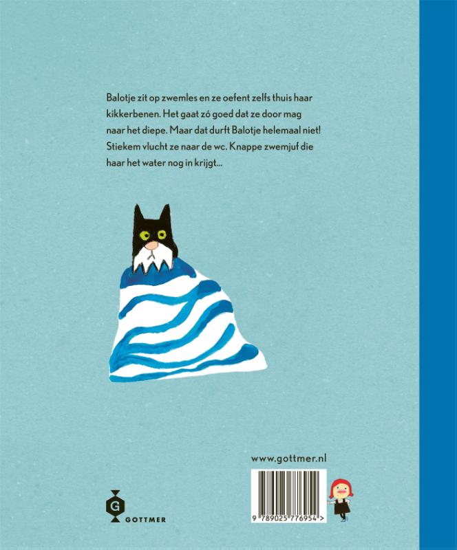 Balotje op zwemles / Balotje achterkant