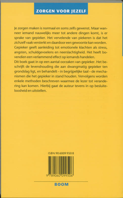 Je piekert je suf / Zorgen voor jezelf achterkant