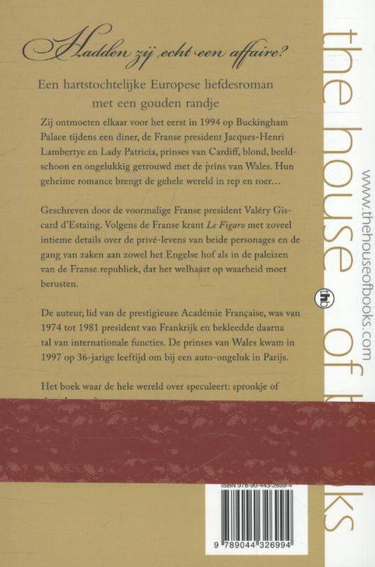 De prinses en de president achterkant