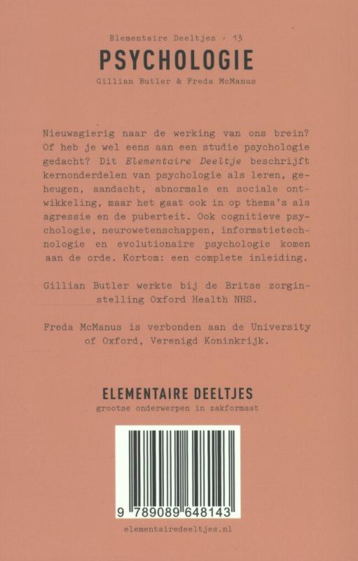 Psychologie / Elementaire Deeltjes / 13 achterkant