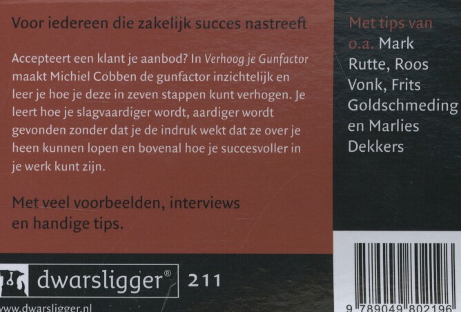 Dwarsligger 211 - Verhoog je gunfactor achterkant