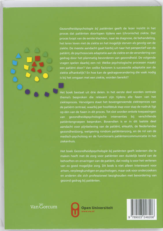 Gezondheidspsychologie bij patiënten achterkant