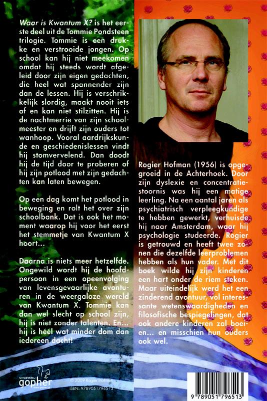 Tommie Pondsteen Waar is Kwantum X? achterkant