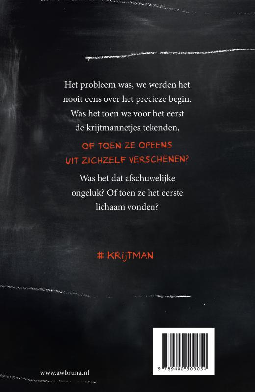 De Krijtman achterkant