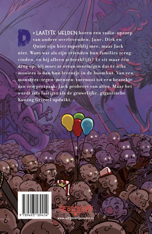 De laatste helden op aarde en de nachtmerriekoning / De laatste helden op aarde achterkant