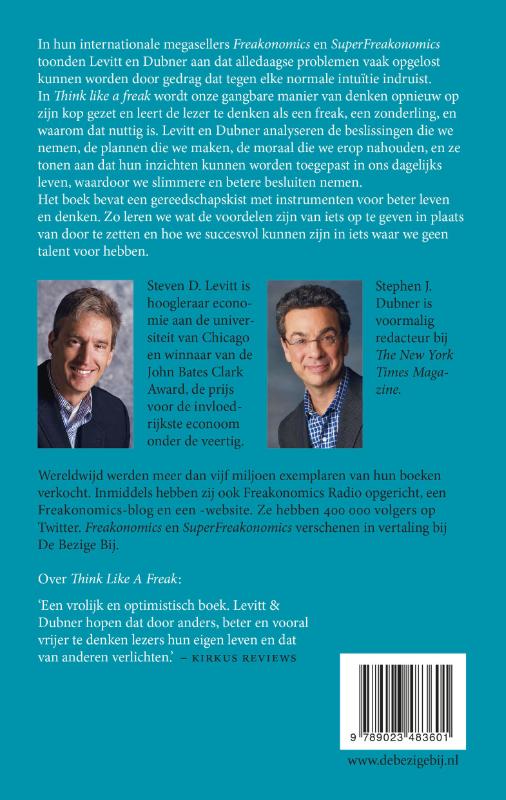 Think like a freak achterkant