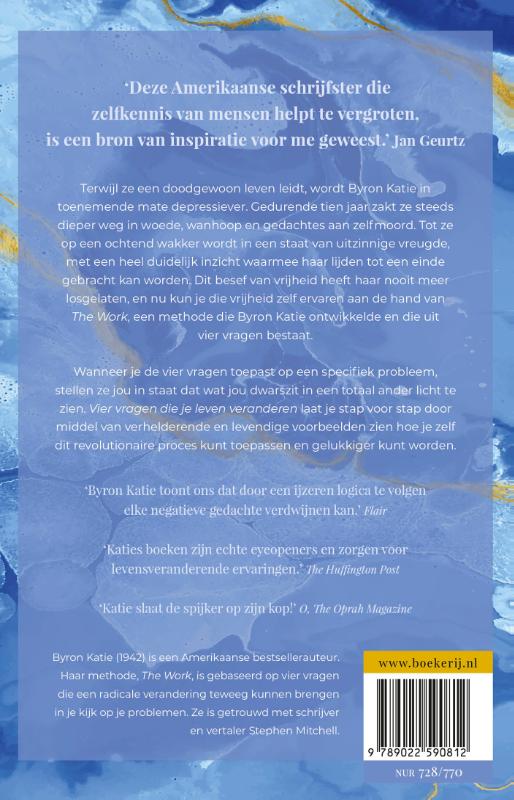 Vier vragen die je leven veranderen achterkant