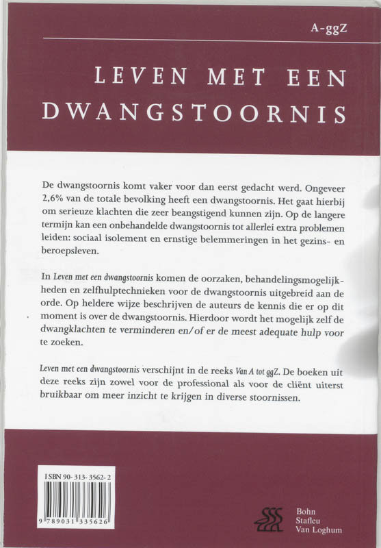 Leven met een dwangstoornis / Van A tot ggZ / 3 achterkant