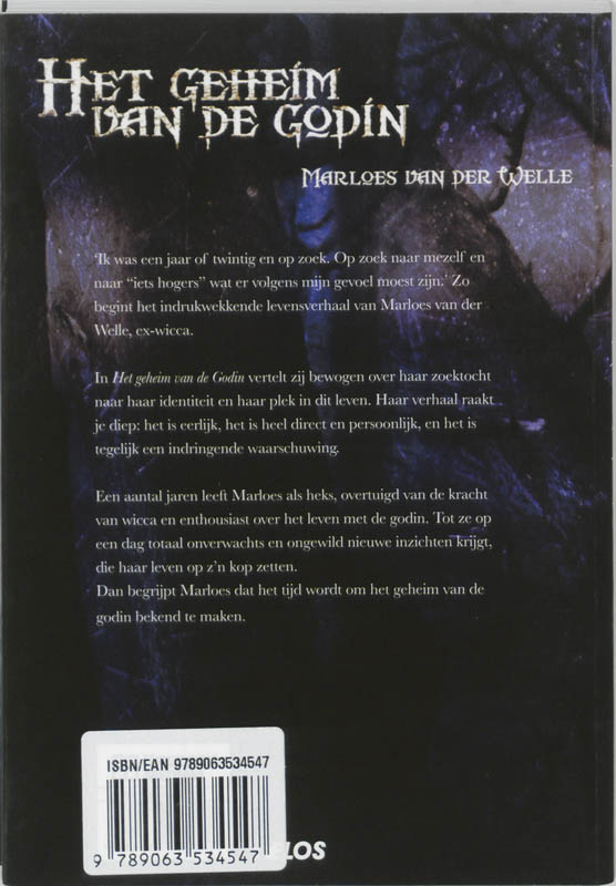 Het geheim van de godin achterkant