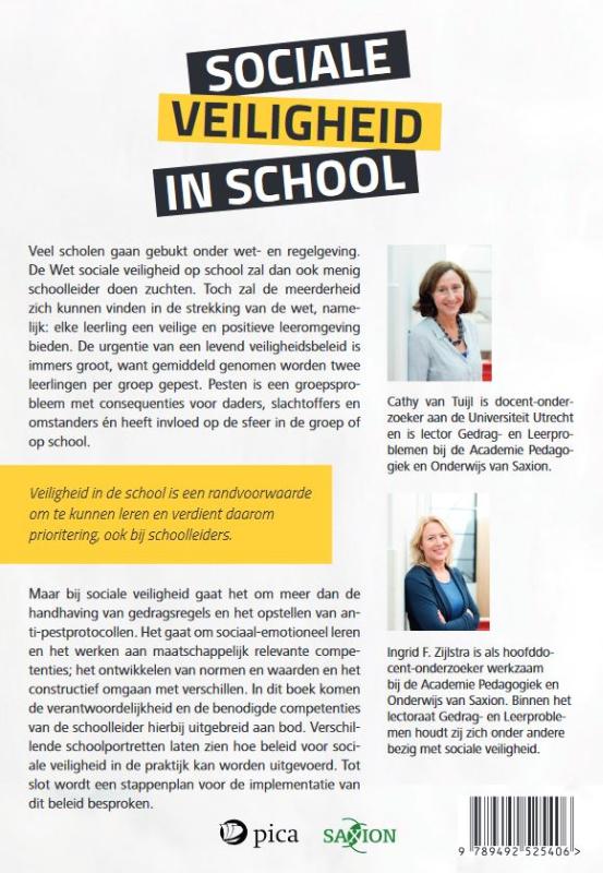 Sociale veiligheid in school / Leiderschap in de onderwijspraktijk achterkant