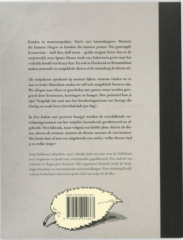 Een Boktor Met Gesteven Kraagje achterkant