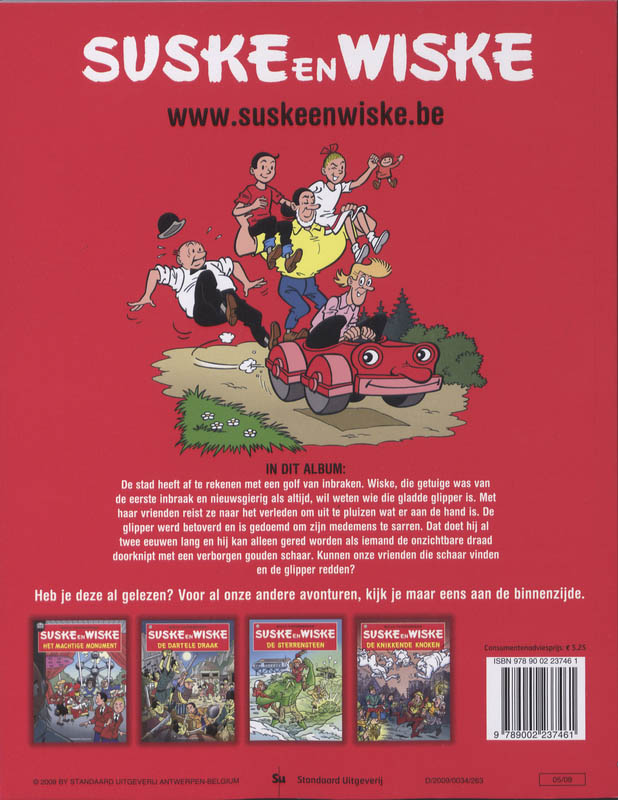 Suske En Wiske 149 De Gladde Glipper achterkant