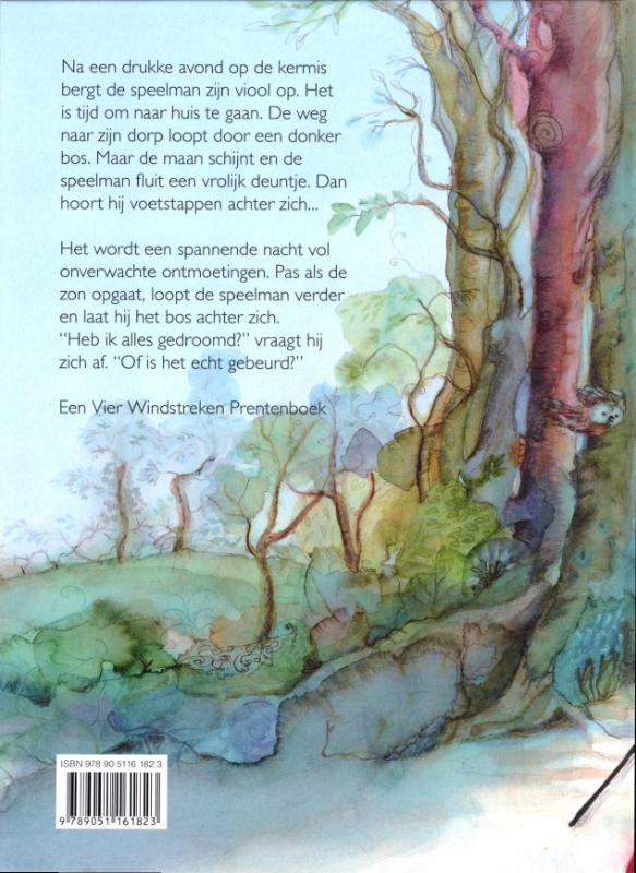 Het avontuur van de speelman achterkant