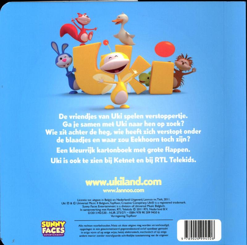 Uki - Waar zijn mijn vriendjes? achterkant