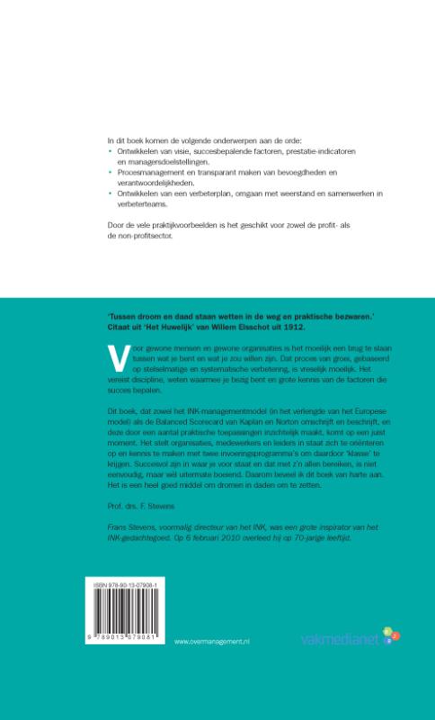 Balanced Scorecard & INK- managementmodel achterkant