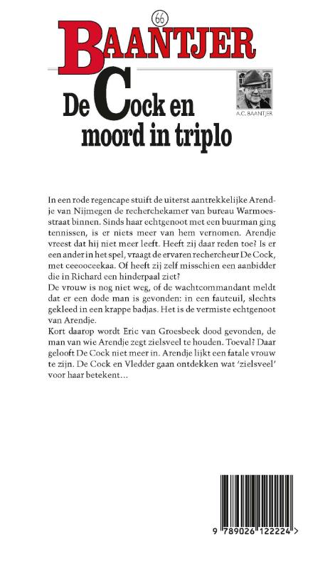 De Cock en moord in triplo / Baantjer / 66 achterkant