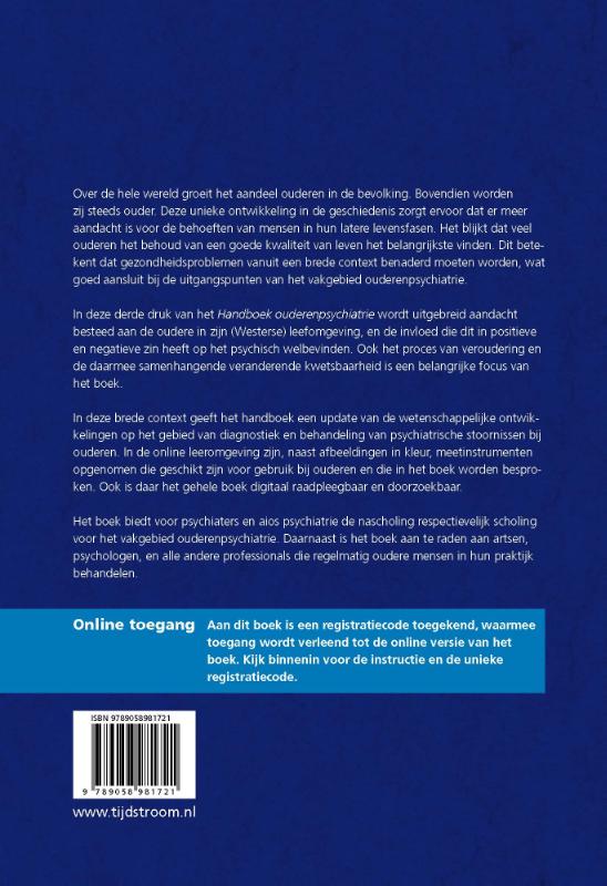 Handboek ouderenpsychiatrie achterkant