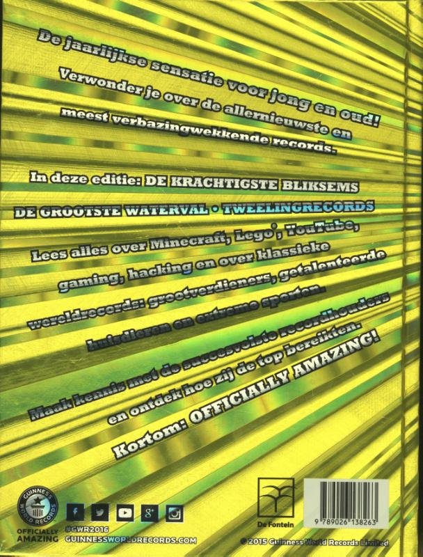 Guinness world records 2016 achterkant