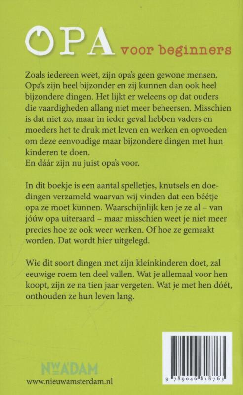 Opa voor beginners achterkant