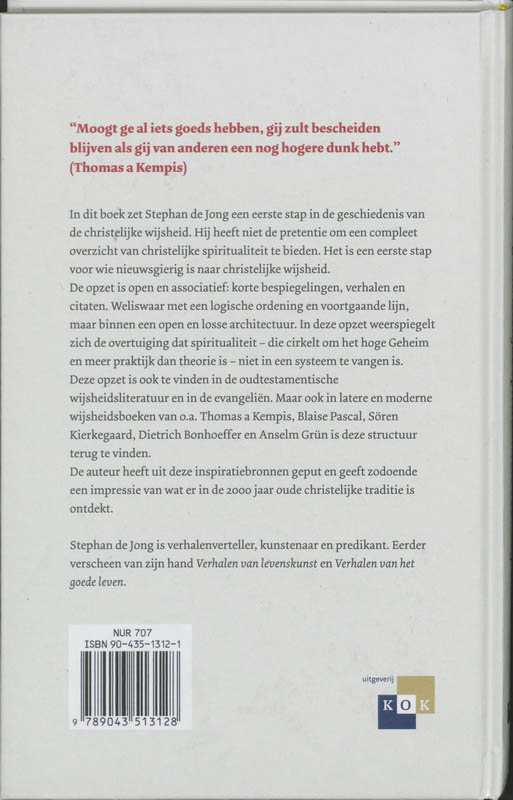 Christelijke Spiritualiteit Voor Beginners achterkant