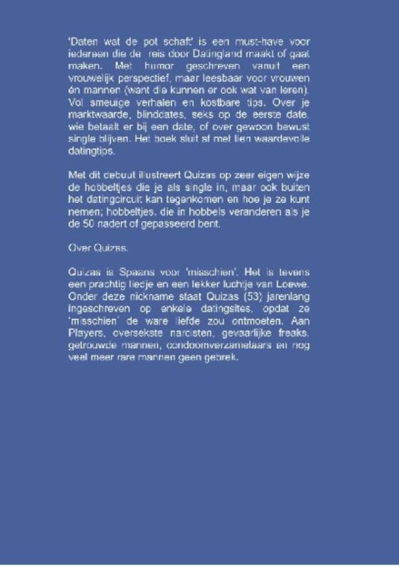 Daten wat de pot schaft achterkant