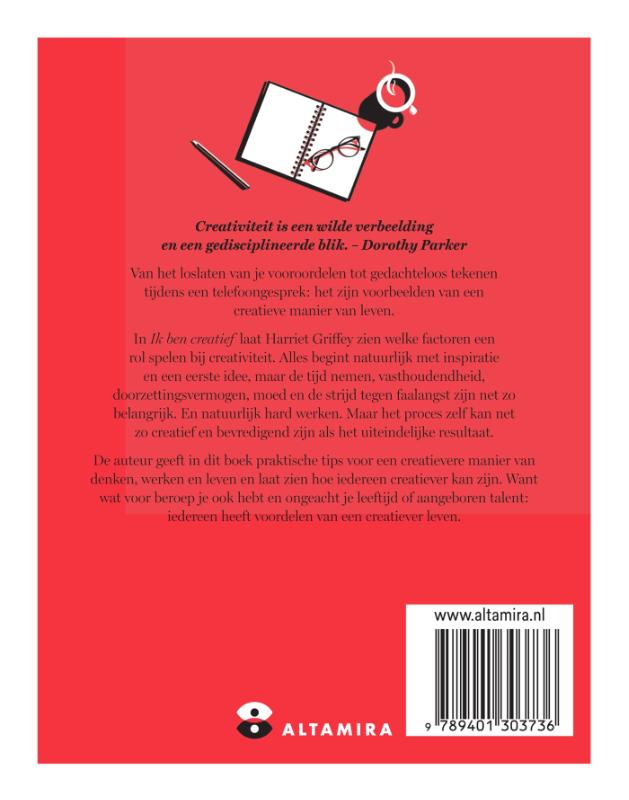 Ik ben creatief achterkant