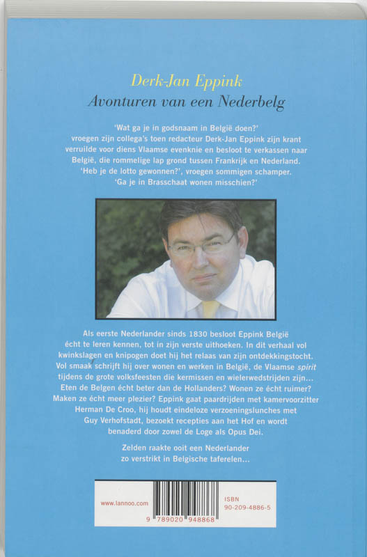 Avonturen Van Een Nederbelg achterkant