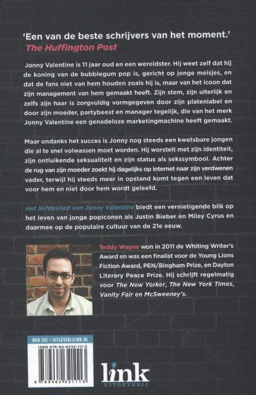 Het liefdeslied van Jonny Valentine achterkant