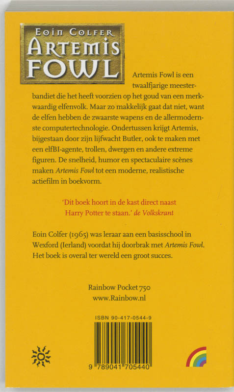 Artemis Fowl / Artemis Fowl / 1 achterkant