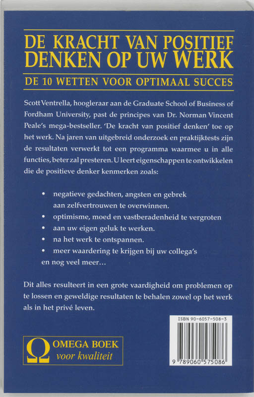 De kracht van positief denken op uw werk achterkant