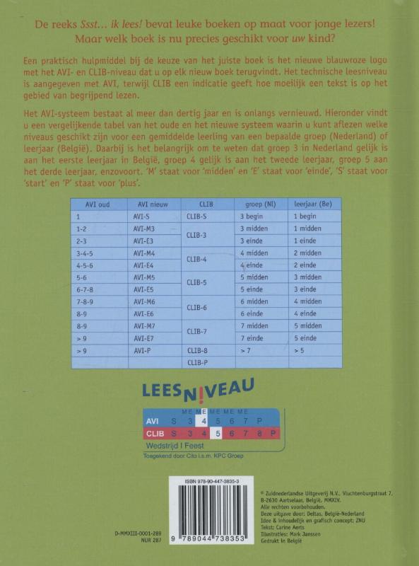 Klaar voor de wedstrijd! / Ssst... ik lees! achterkant