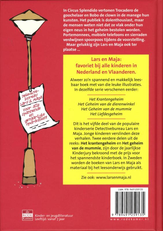 Het Circusgeheim / Detectivebureau Lars & Maja achterkant