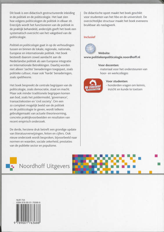 Politiek en politicologie achterkant