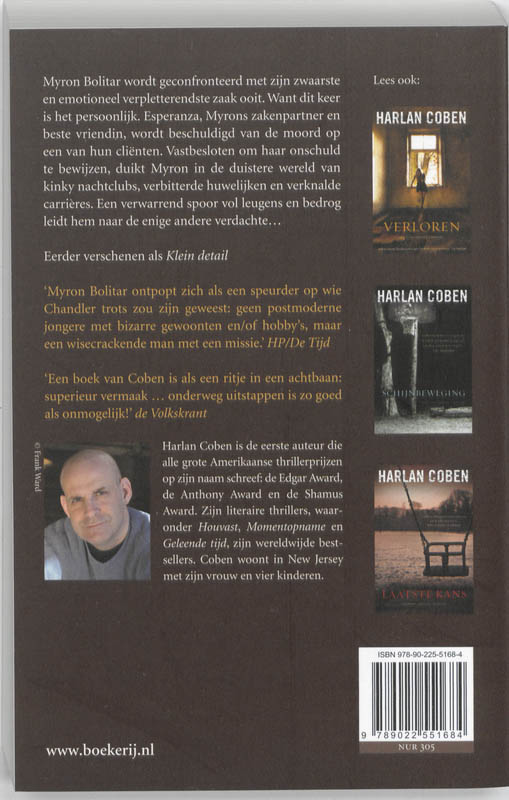 Schaduwleven / Myron Bolitar / 6 achterkant