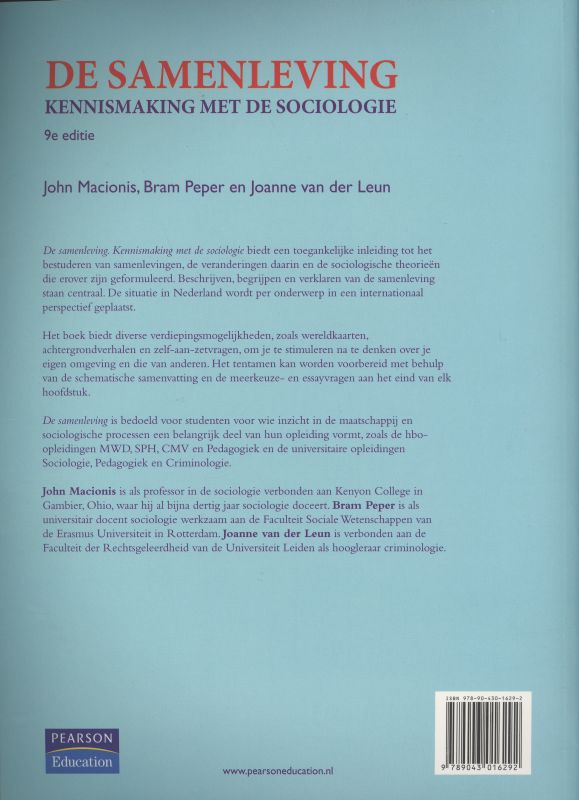 De Samenleving, 9/E achterkant