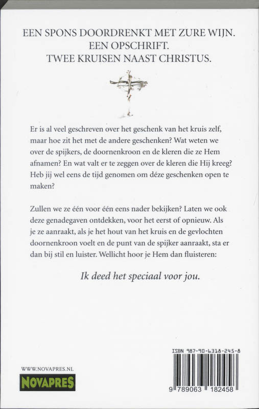 Hij koos de pijn / Hij deed dit voor jou set 2 dln achterkant