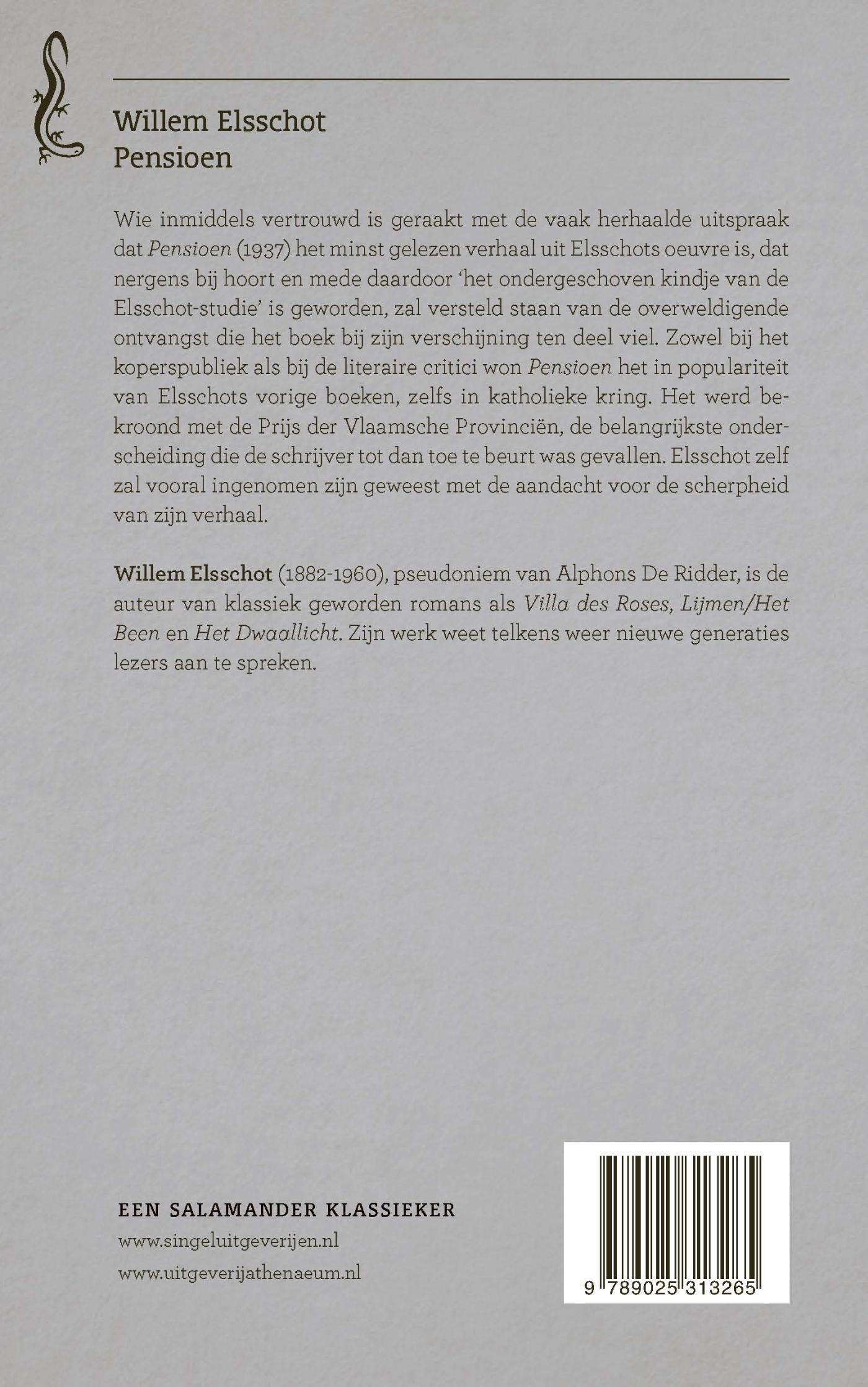 Pensioen / Salamander / 25 achterkant