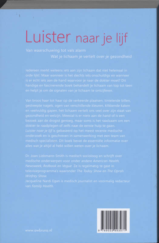 Luister Naar Je Lijf achterkant