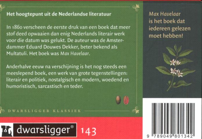 Max Havelaar achterkant