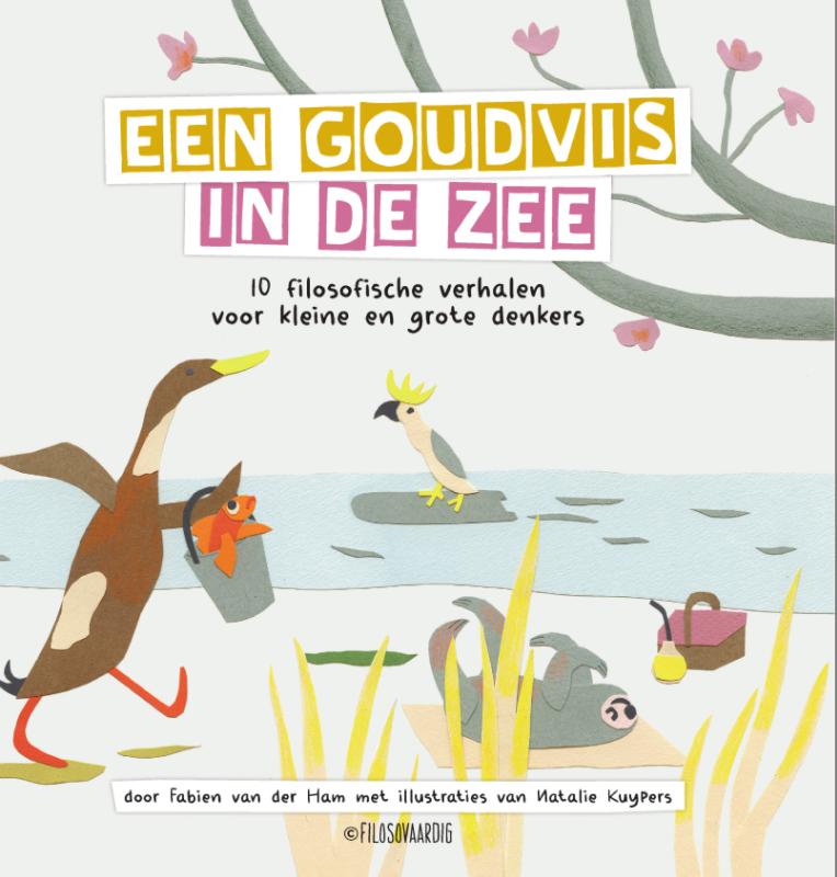 Een goudvis in de zee