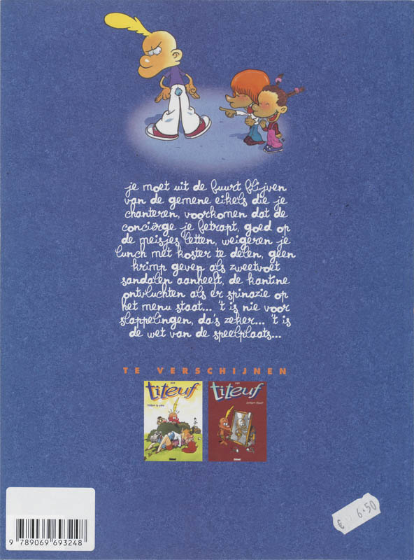 Titeuf 08. de wet van de speelplaats achterkant