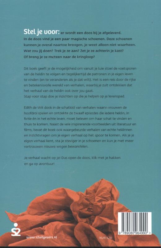 In de voetsporen van de heldin achterkant