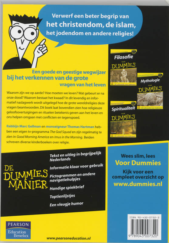 Religie voor Dummies / Voor Dummies achterkant