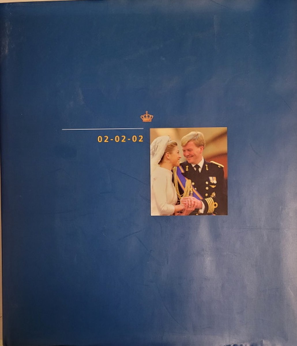 02-02-02 GEDENKBOEK KONINKLIJK HUWELIJK
