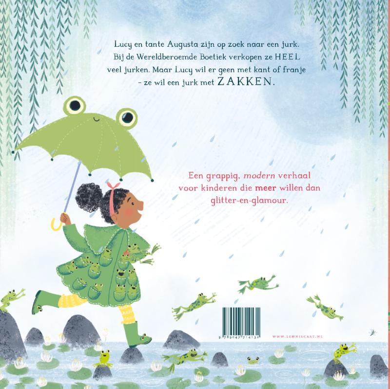 Een jurk met zakken achterkant