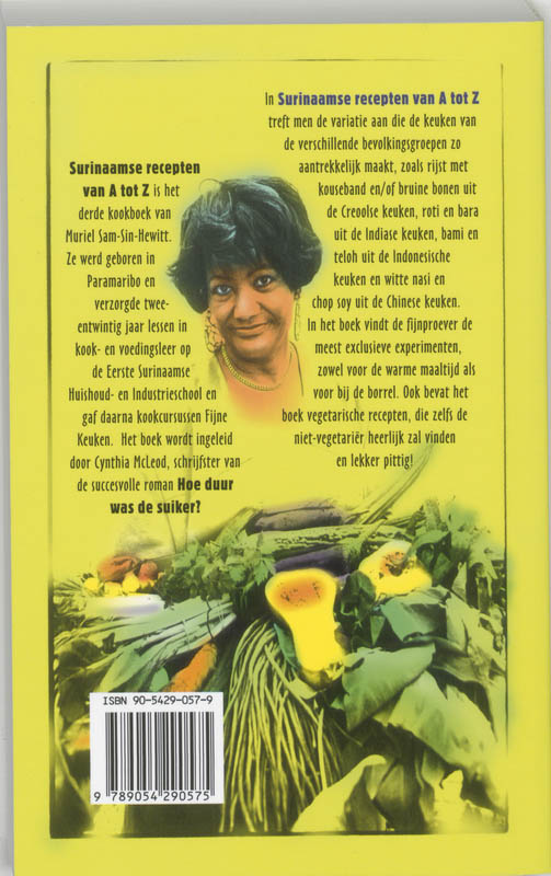Surinaamse recepten van A tot Z achterkant